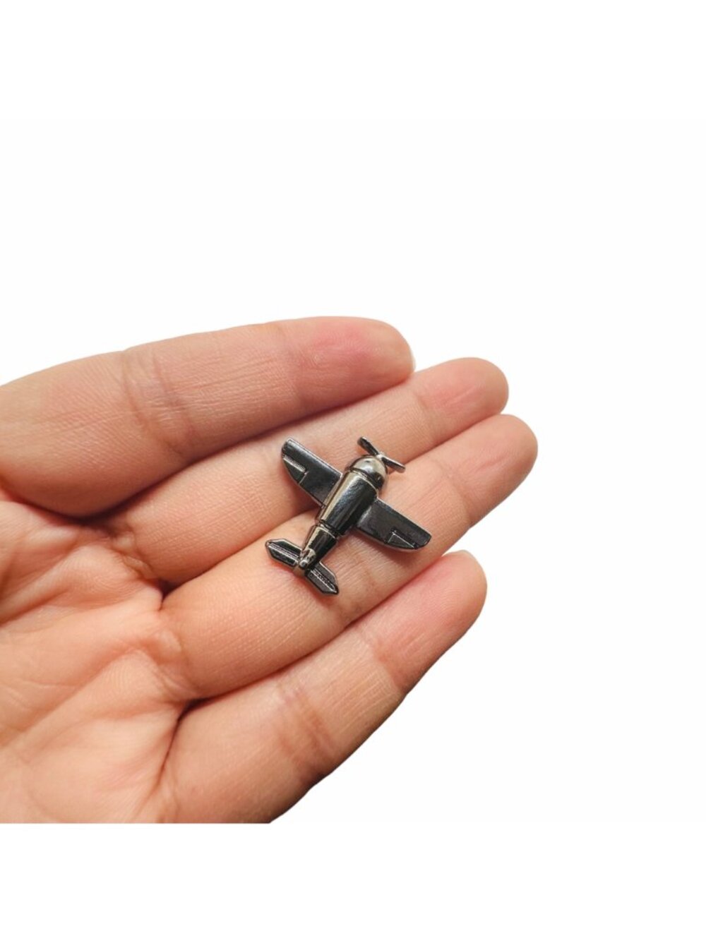 ✈️Vintage Aircraft Engine Lapel Pin Metal Airplane Brooch Aviation Enthusiast - Picture 2 of 5